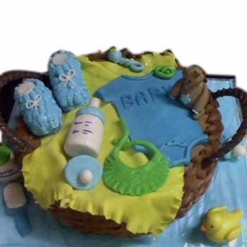 Accessory Basket Fondant Cake