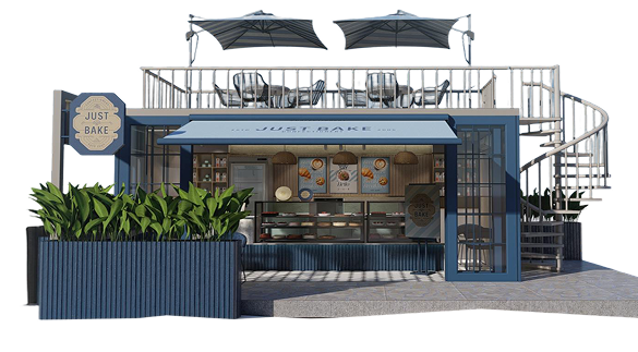 A Just Bake franchise store front