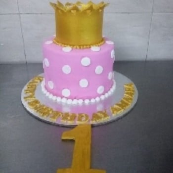 Princess Crown Theme Cake