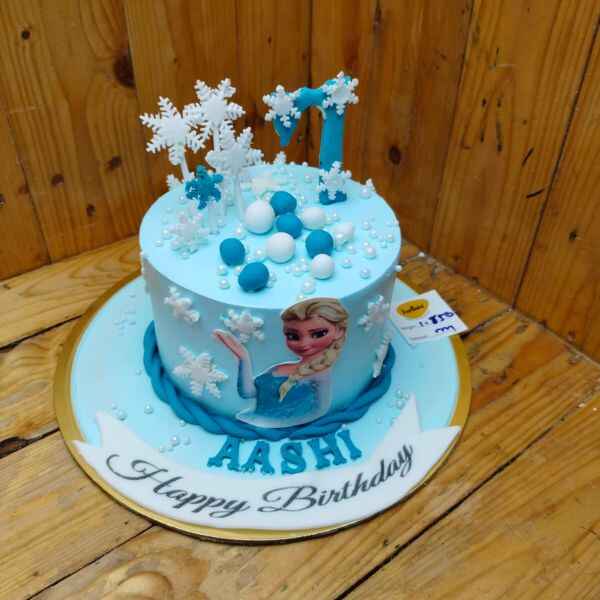 Frozen Themed Birthday Cake