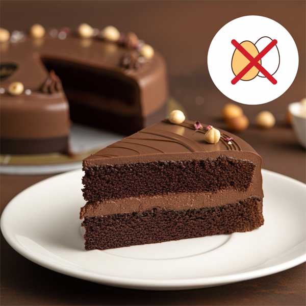 Hazelnut Gateaux Eggless Cake