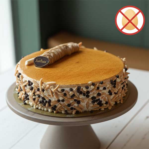 Malted Chocolate Eggless Cake