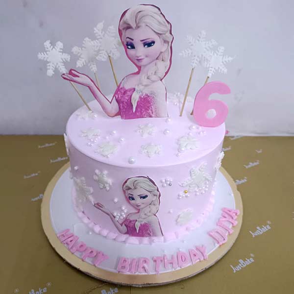 Pink Frozen Princess Cake