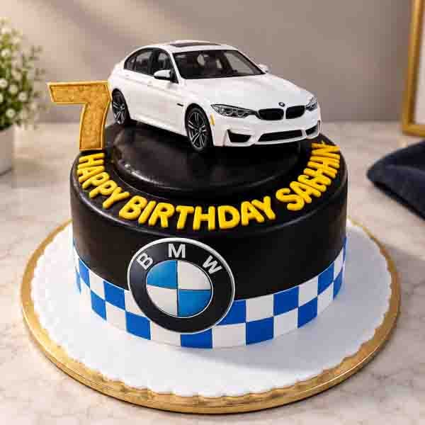 BMW Car Theme Cake