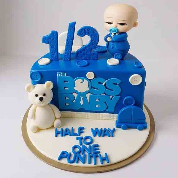 Boss Baby half Birthday Cake