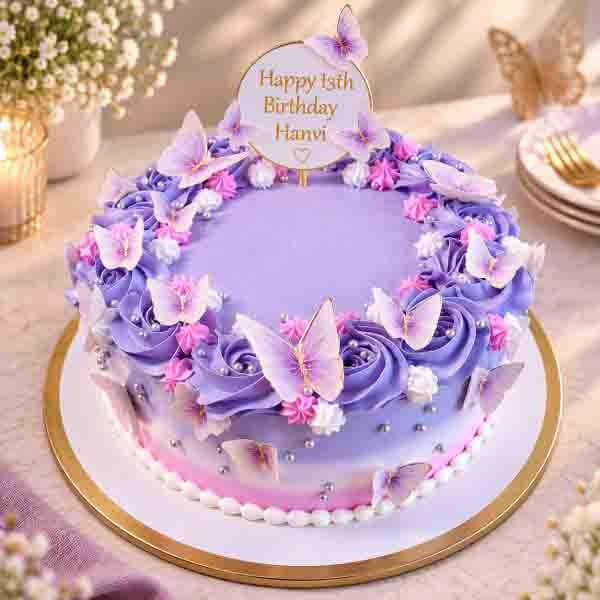 Butterfly Theme Cake 04