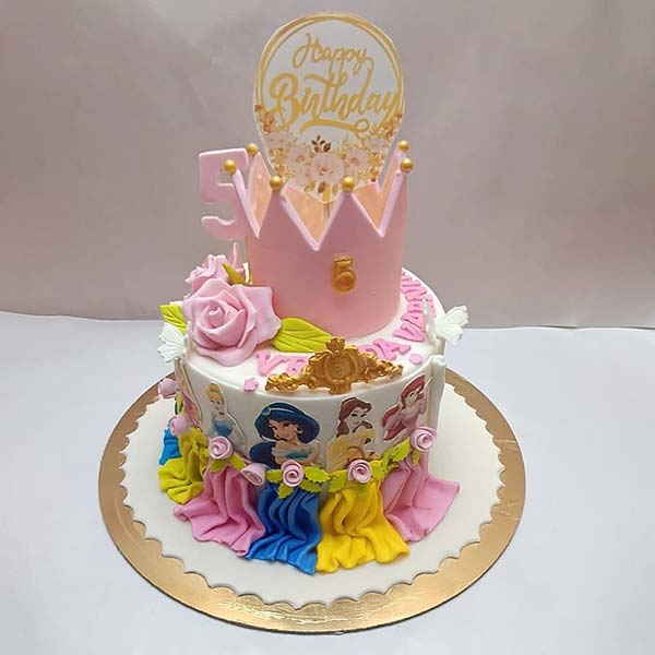 3D Princess Frozen Theme Cake