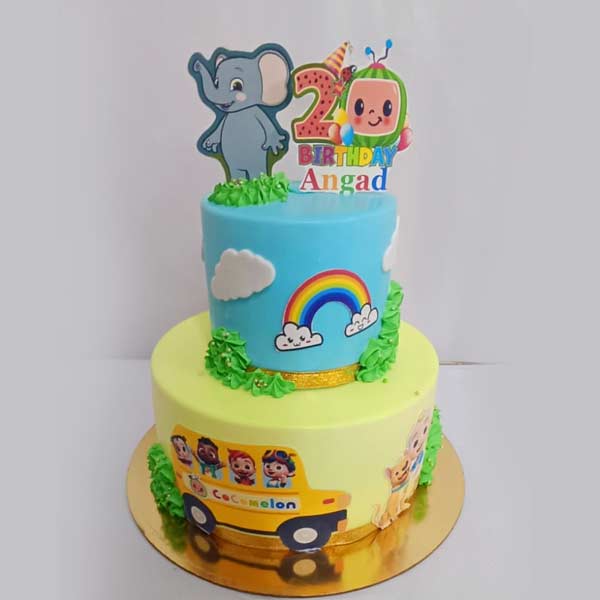 Cocomelon 2 Tier Cake