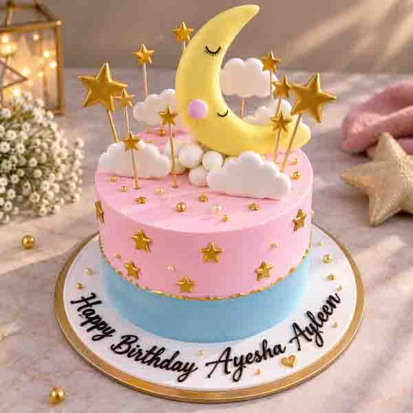 Dreamy Moonlit Cake