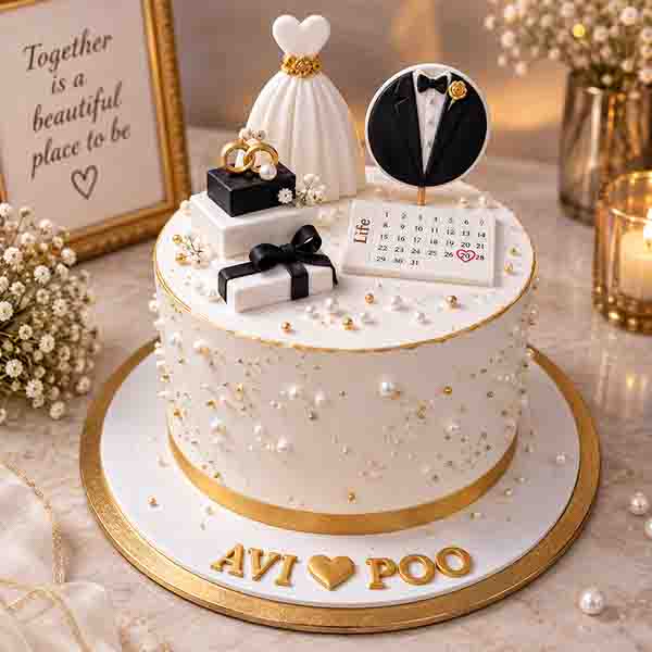 Engagement Theme Cake