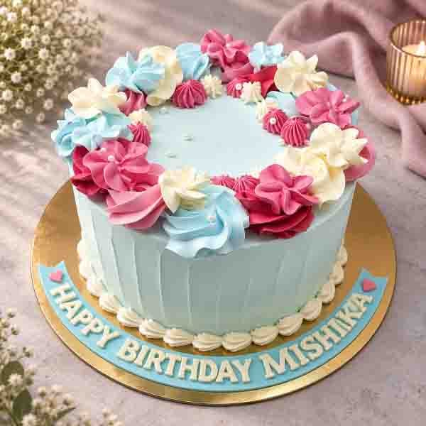 Floral birthday Cake