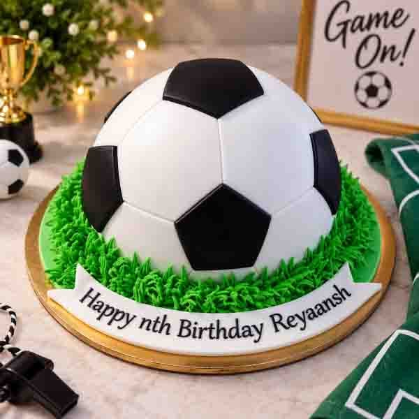 Football Round Cake