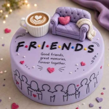 Friendship Theme Cake 2Kg