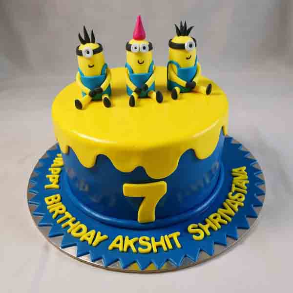 Minion Theme Fondant Cake