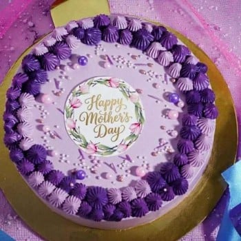 Mothers Day Lavender Bloom Cake
