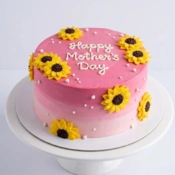 Mothers Day Sunflower Cake