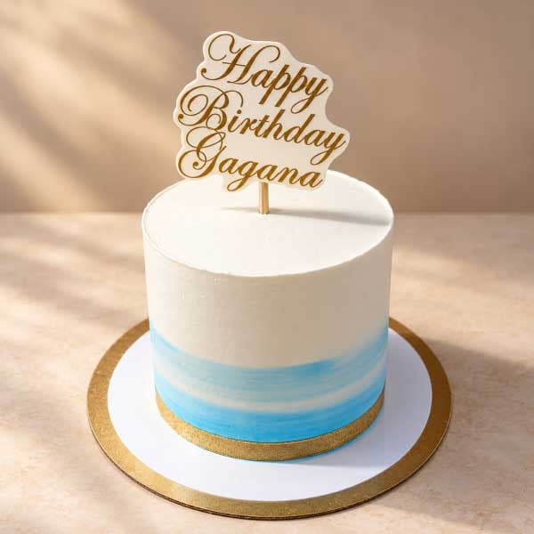 Ocean Blue Theme Cake
