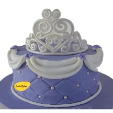 Sofia Theme Cake Fondant Finish