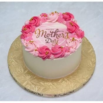 Rosy Swirl Mothers Day Cake