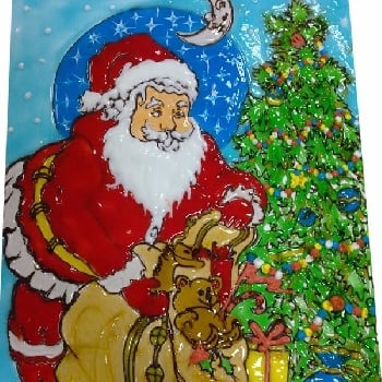 Santa Icing Cream Cake