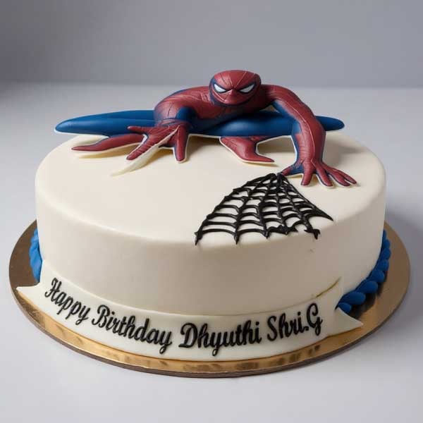 Spiderman Fondant Cake