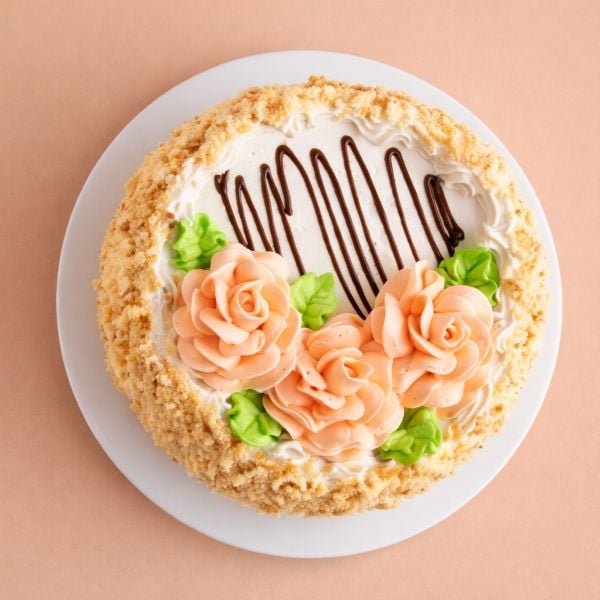 Valentines Day Cream Cake