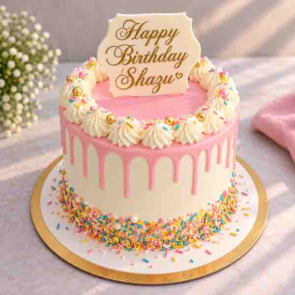 Venella Drip Pink Cake