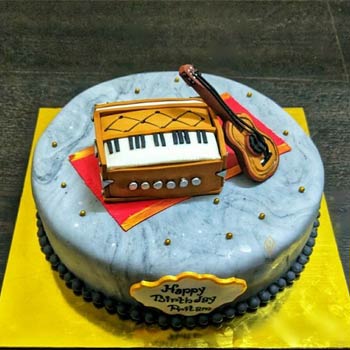 Fathers Day  Blue Theme Cake