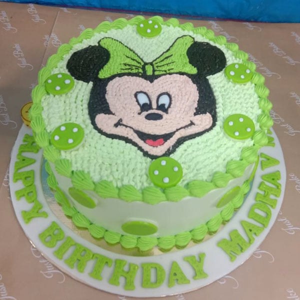 Smiley Mickey mouse cake