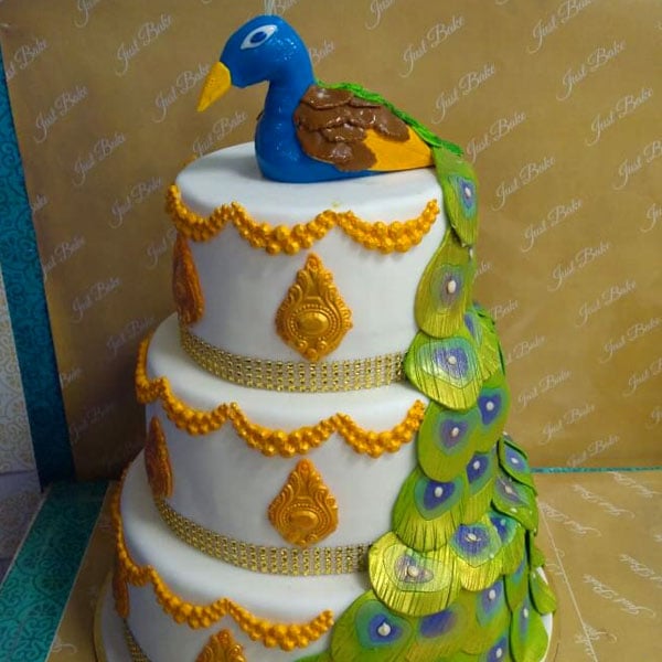 Royal Peacock cake 