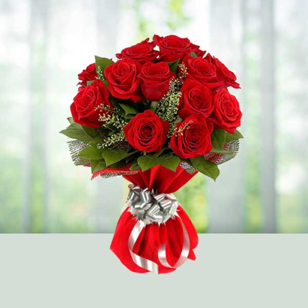 Romantic Red Roses Bouquet, Just Bake