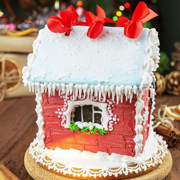 Christmas Wonderland Cottage Cake