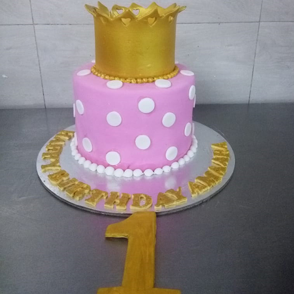 Princess Crown Theme Cake