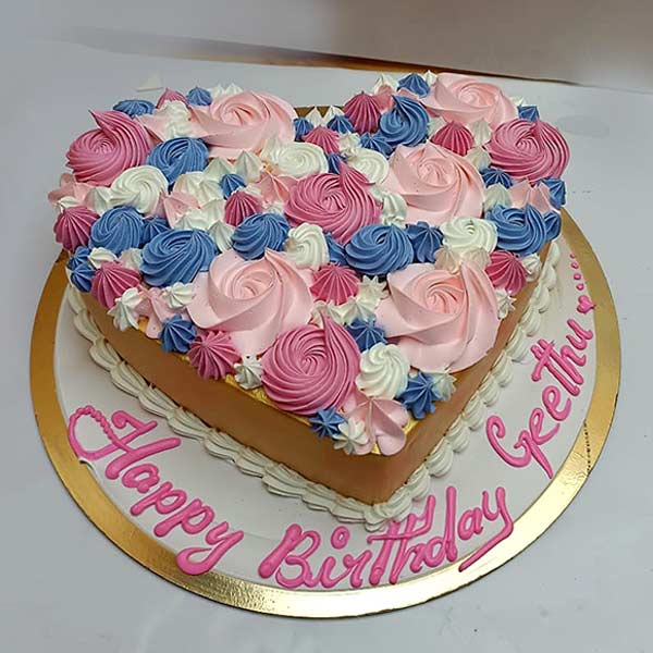 Heart Shaped Birthday Cake 01