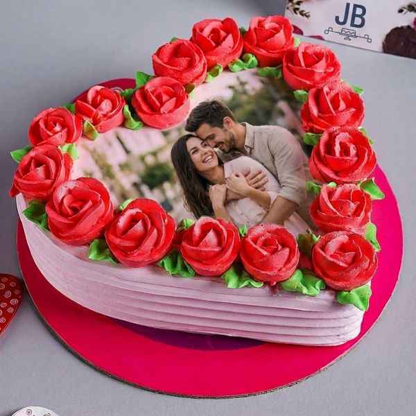 Heart Photo Cake