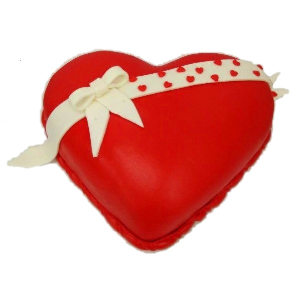 Heart Shape Valentines Day Cake RH DE43