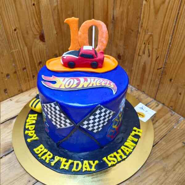 Hot Wheels Racing Theme Cake
