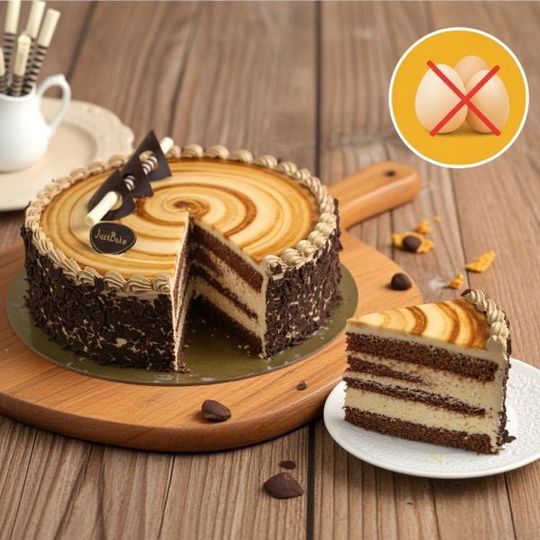 Irish Coffee Eggless Cake