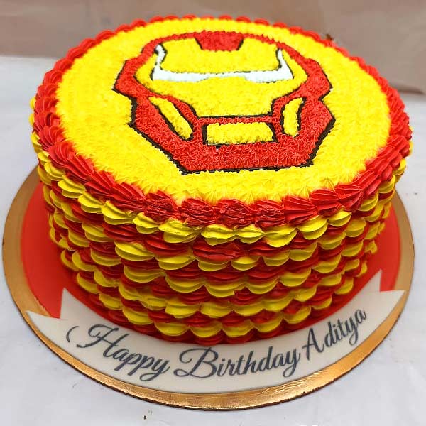 Iron Man Cream Cake