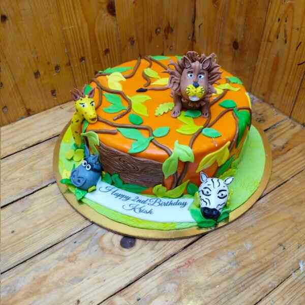 Jungle Safari Animal Cake