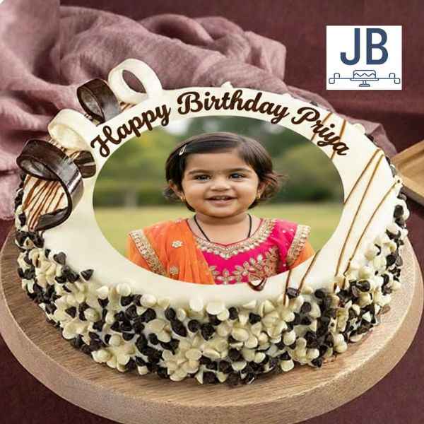 Kids Birthday Photo Cake