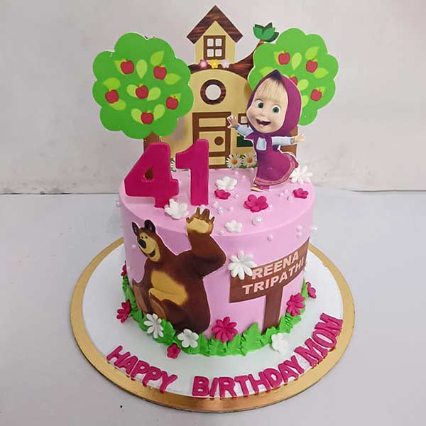 Masha and The Bear Theme Cake