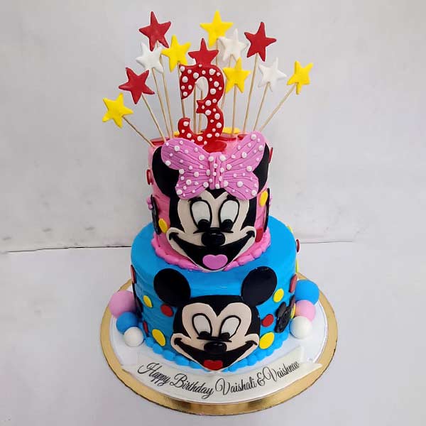 Minnie and Mickey Mouse Cake