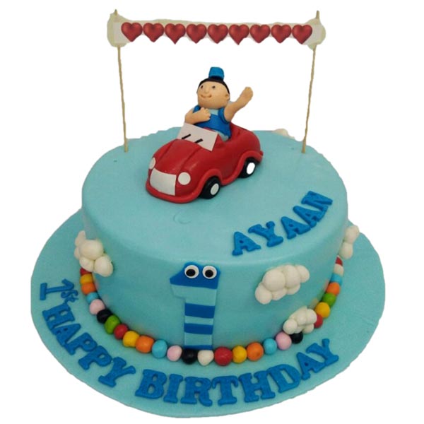 Noddy Cake Fondant Finish