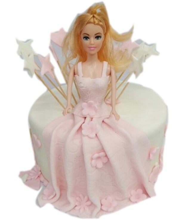 Sitting Princess Cake 3kg Fondant