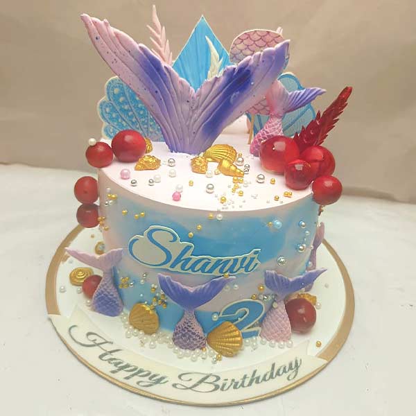 Pastel Mermaid Pearl cake