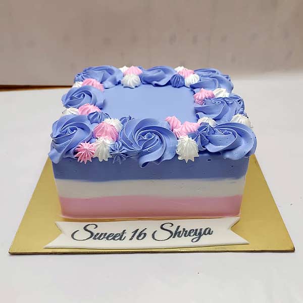Pastel Blue Designer Cake
