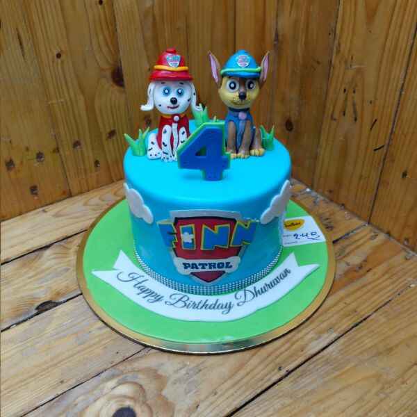  Paw Patrol Themed Birthday Cake