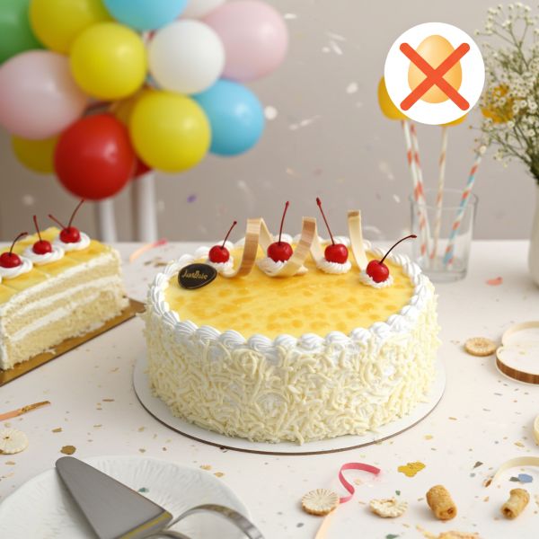 Premium Pineapple Eggless  cake