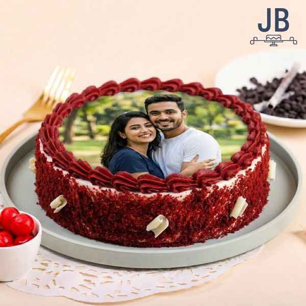 Red Velvet Photo Cake